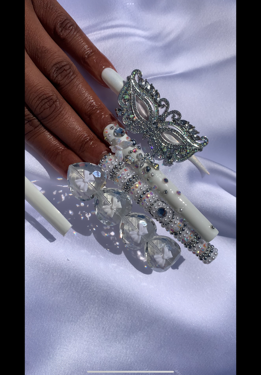All White Masquerade