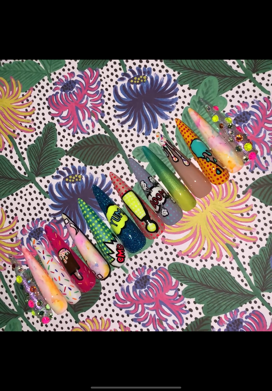 3 XL Stiletto Pop Art Set