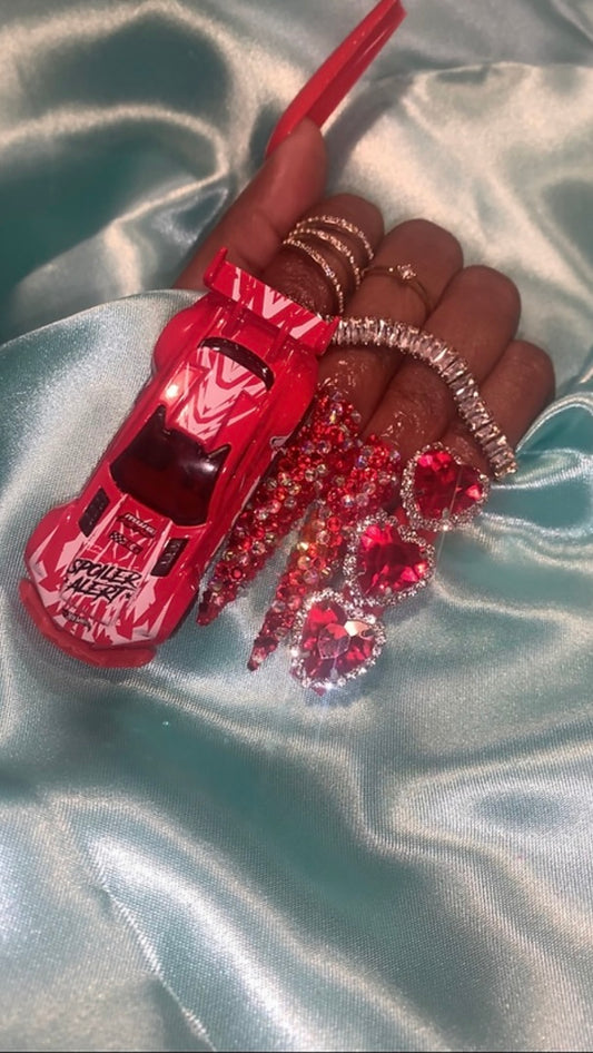 3XL Stiletto Red Race Car Set