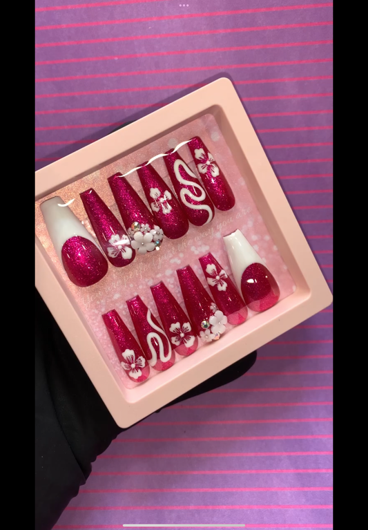 Medium Hot Pink Set