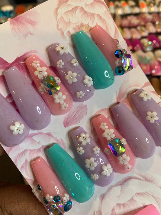 Pastel Flower Power Medium Set