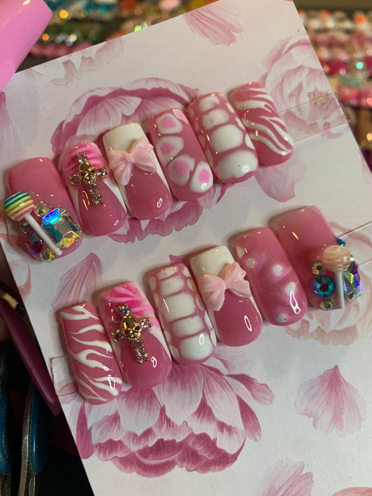 Girly Pink Shorty Set