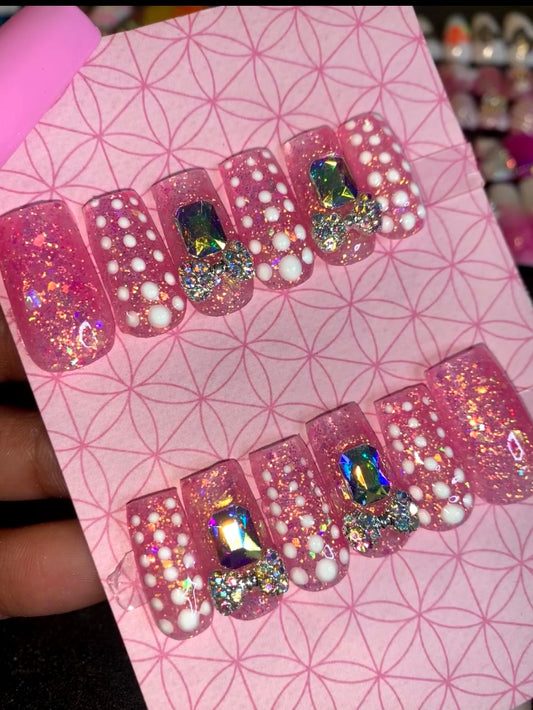 Sparkly Short Polka Dot Set