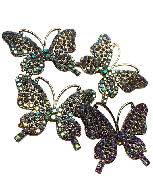 Rhinestone Butterfly Charm