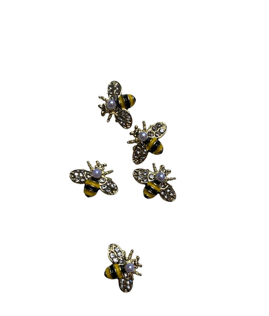 Diamond Honey Bee Charms